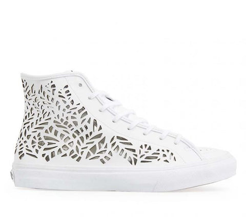 VANS | SK8-HI DECON (CUTOUT)| LEAVES/WHITE - Girlfriend Guru