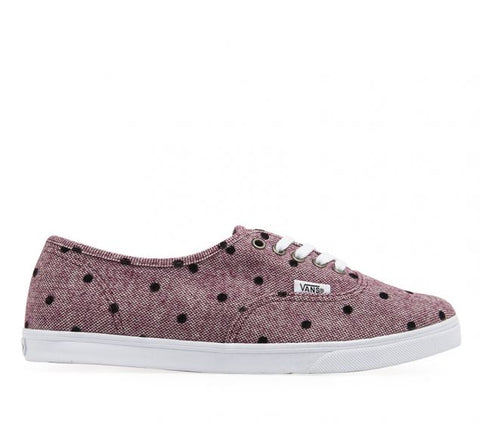 VANS |AUTHENTIC | LO PRO | BURGANDY/WHITE - Girlfriend Guru