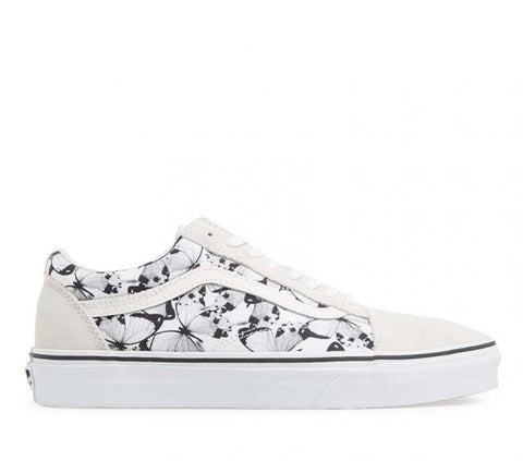 VANS | OLD SKOOL (BUTTERFLY) TRUE WHITE | BLACK - Girlfriend Guru